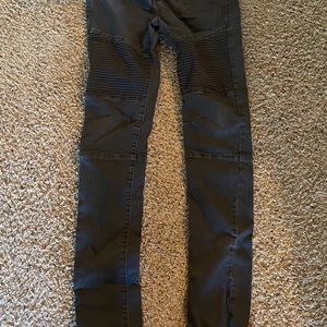 Zara black ribbed jeans